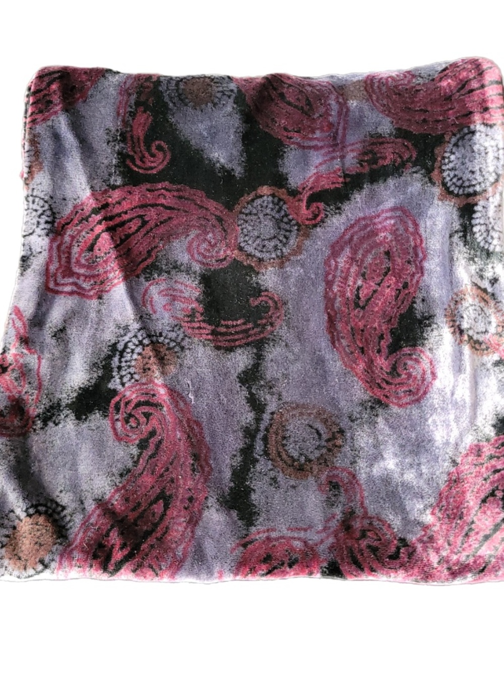 Velvet Paisley Scarf Elaine Gold for Collection XIIX VTG 1990s
